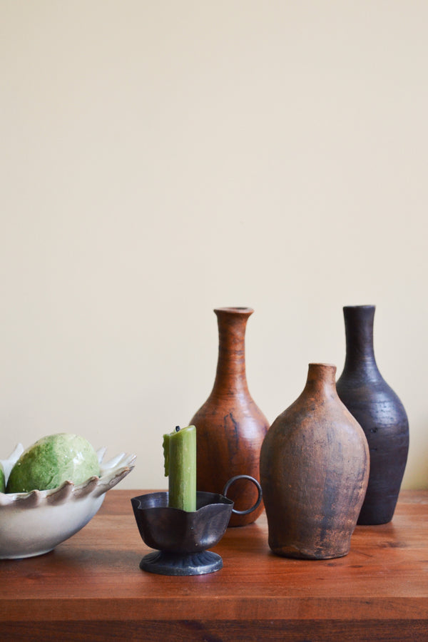 Aged Rustic Terracotta Vase - Terracotta