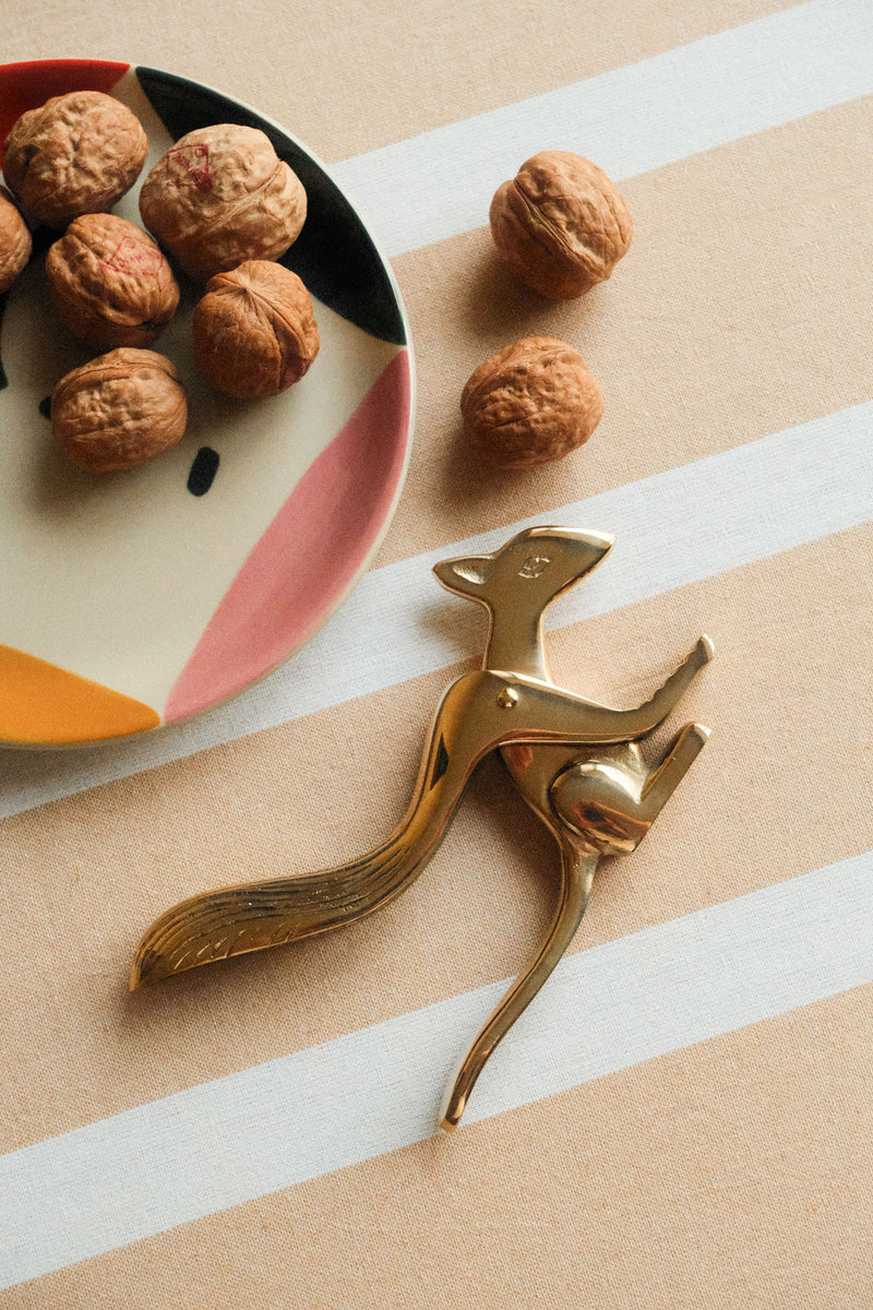 Polished Brass Squirrel Nutcracker