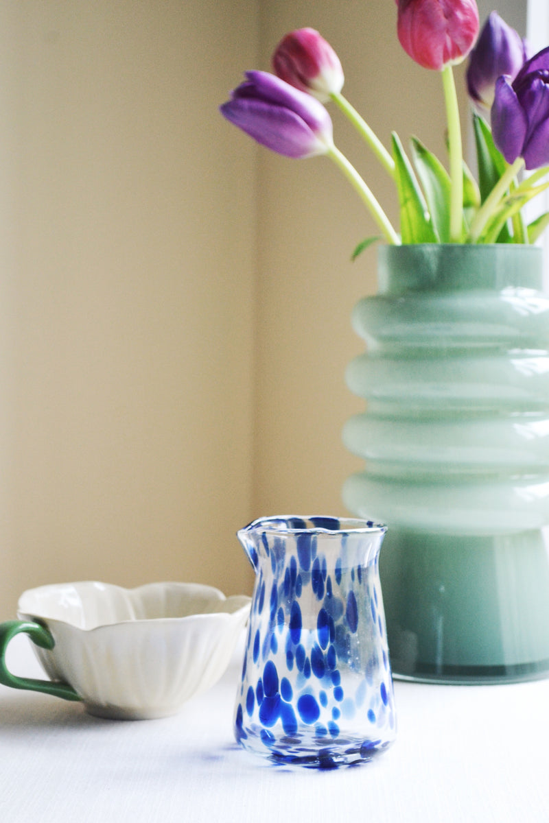 Blue Speckled Small Milk Jug