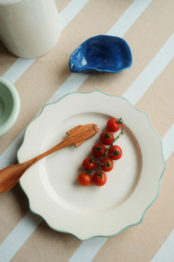 Forest Scalloped Dinner Plate