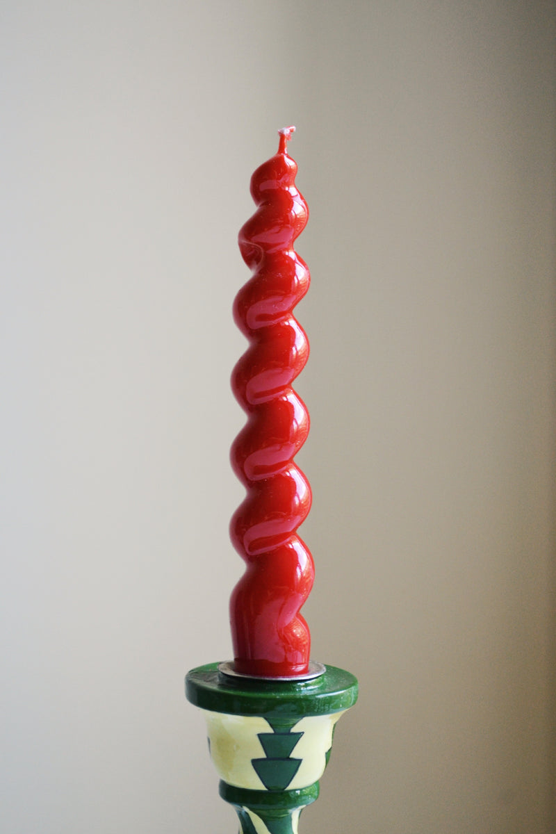 Glossy Red Candle - Two Styles Available