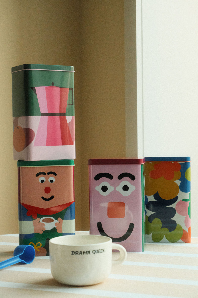 Faces Kitchen Storage Tin