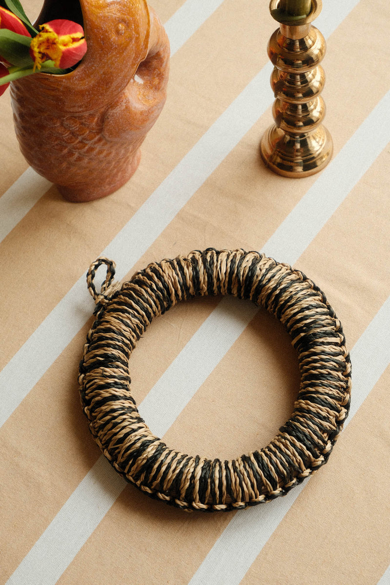 Round Seagrass Handwoven Trivet - Three Colours Available