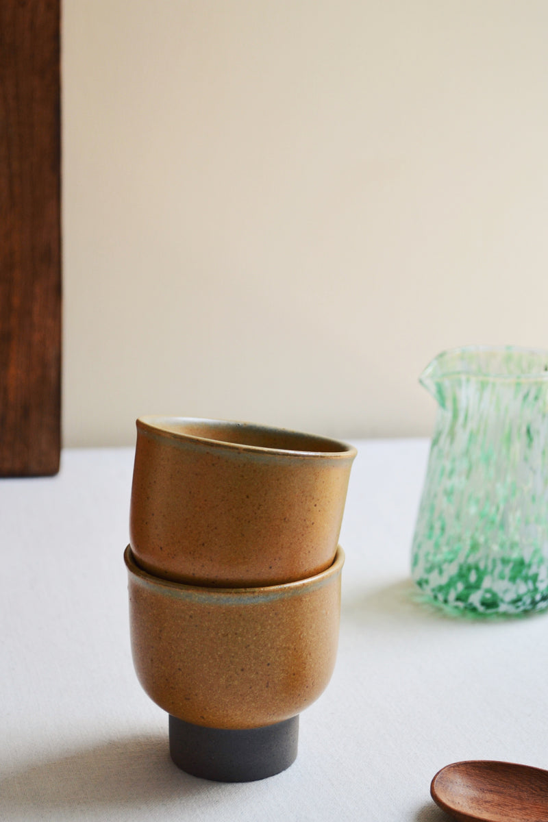 Light Brown Stoneware Cup