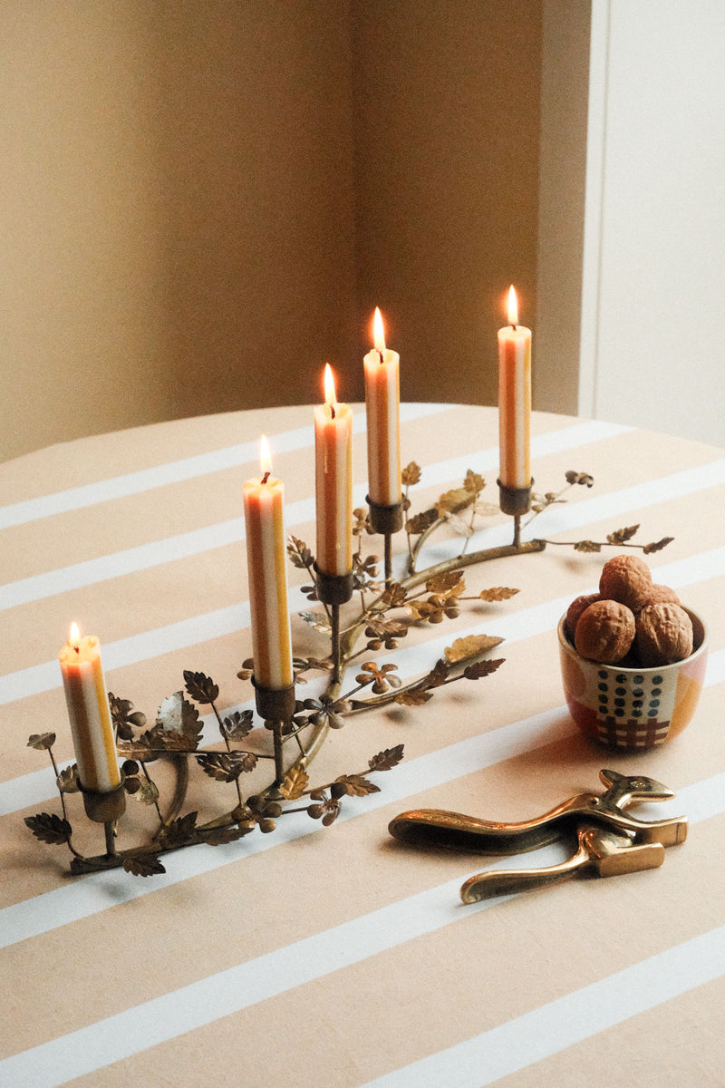 Antique Gold Branch Candle Holder