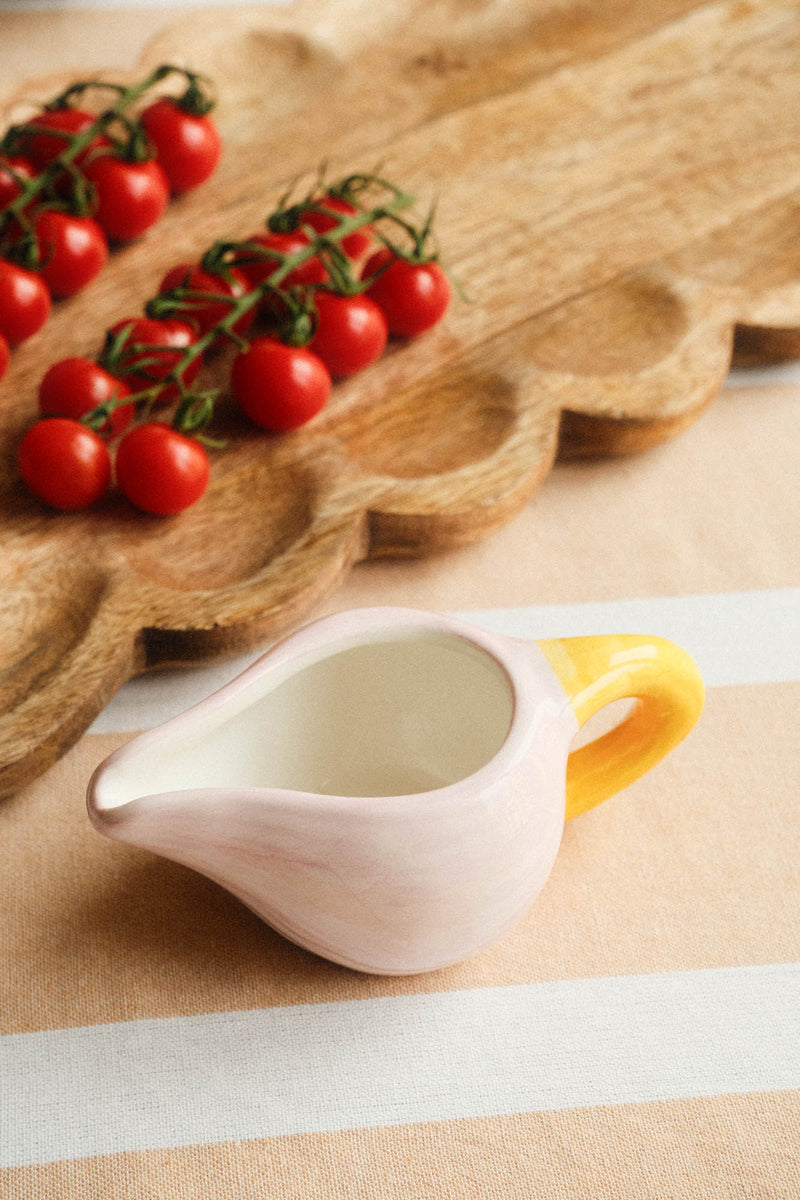 Small Ceramic Pink and Yellow Jug