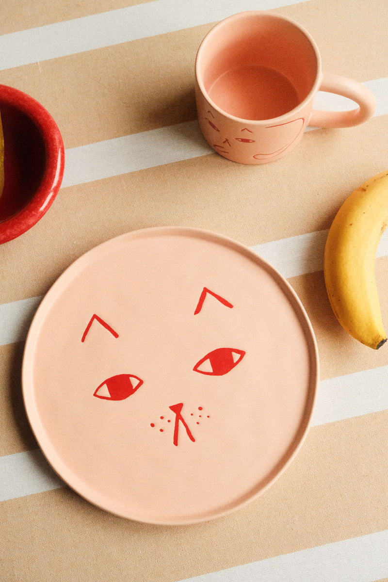 Donna Wilson | Pink Cat Plate