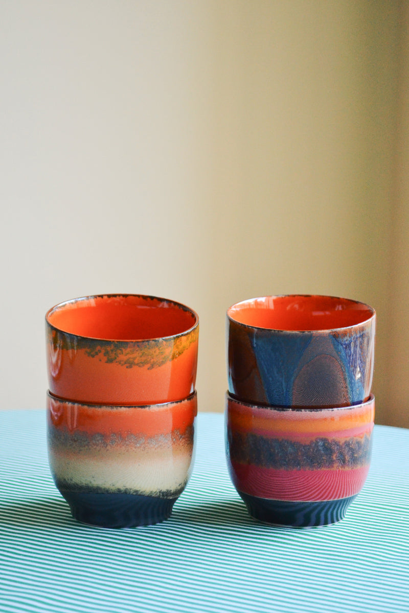 HKLIVING ® | Set of Four Café Cups - Java