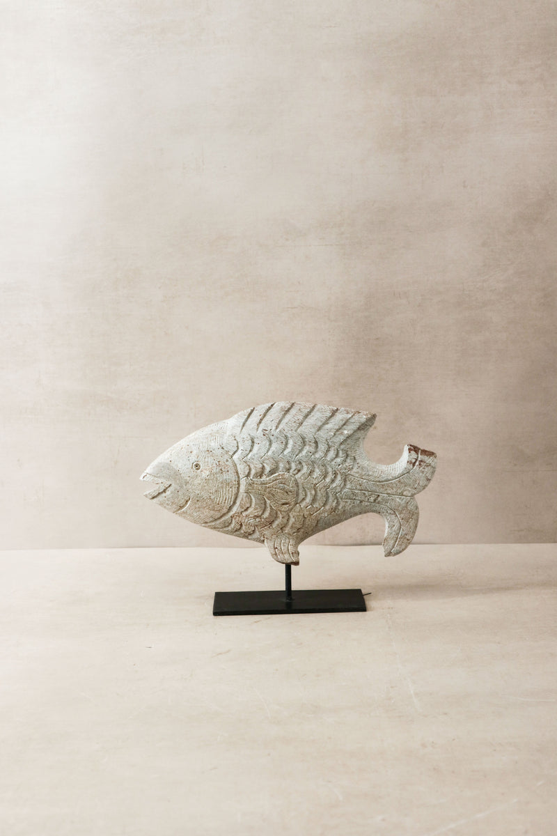 Stone Fish Sculpture - Zimbabwe - 36.1
