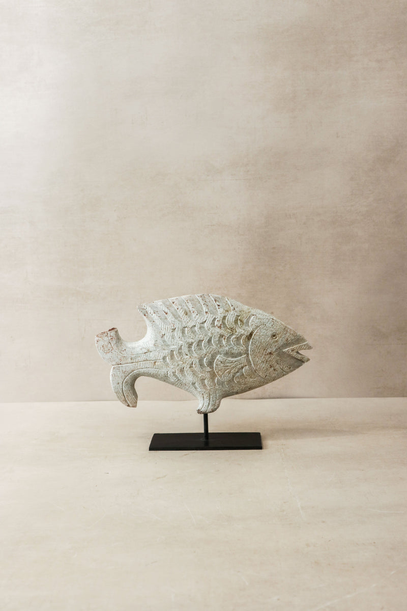 Stone Fish Sculpture - Zimbabwe - 36.1