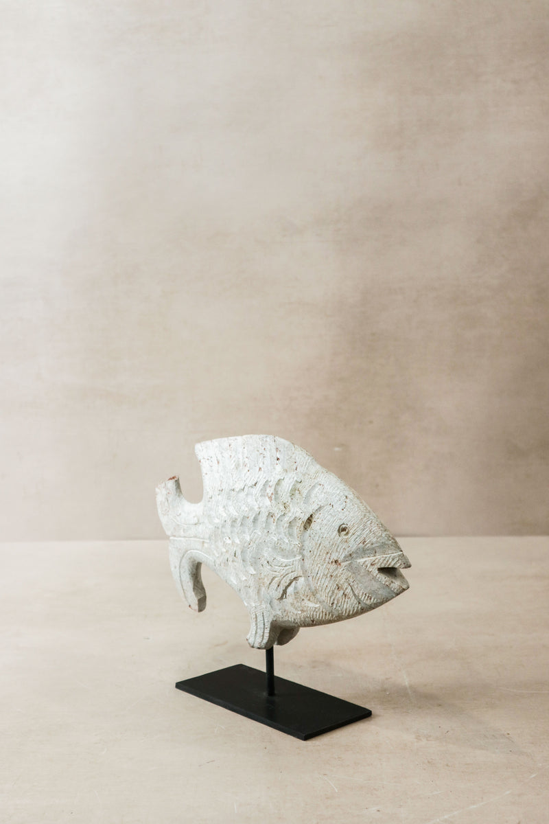 Stone Fish Sculpture - Zimbabwe - 36.1