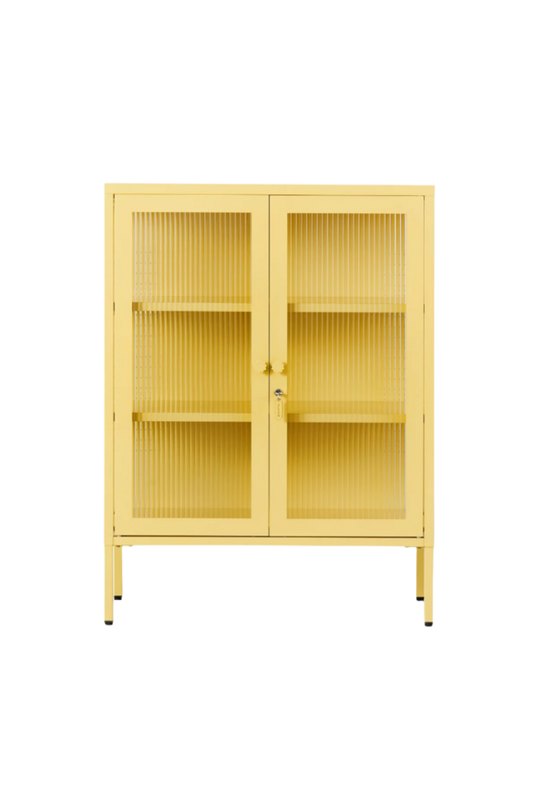 Mustard Made | The Mixer Metal and Glass Cabinet in Butter