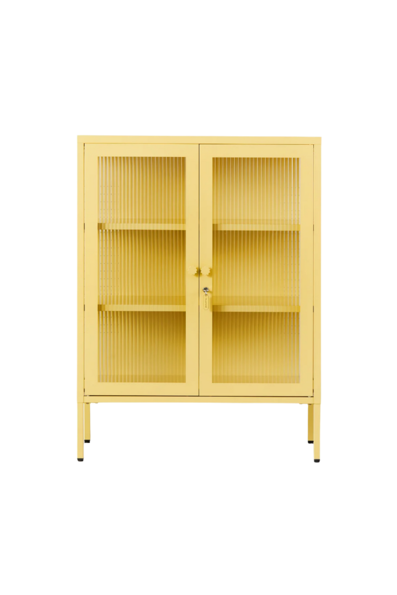 Mustard Made | The Mixer Metal and Glass Cabinet in Butter