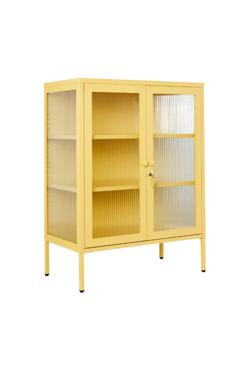 Mustard Made | The Mixer Metal and Glass Cabinet in Butter