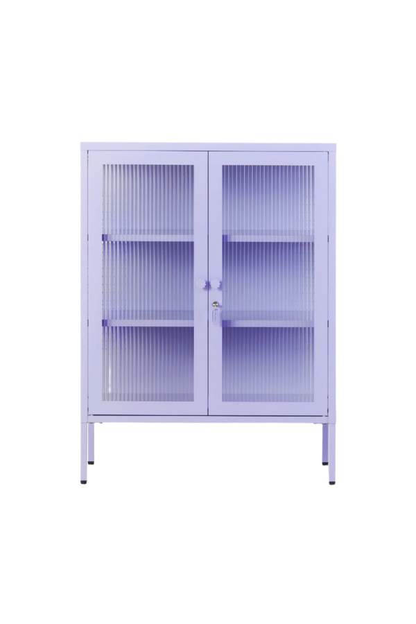 Mustard Made | The Mixer Metal and Glass Cabinet in Lilac