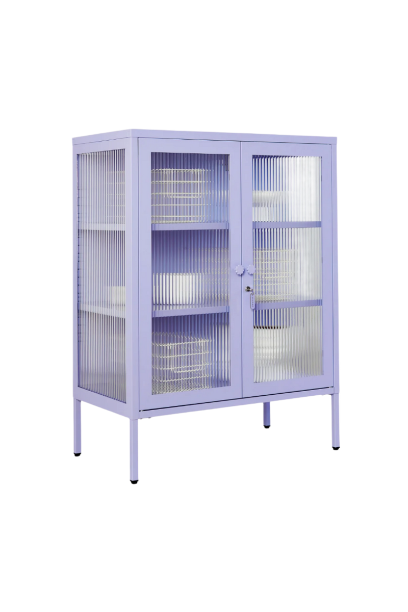 Mustard Made | The Mixer Metal and Glass Cabinet in Lilac