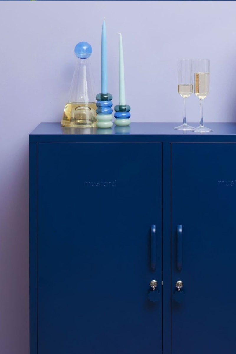 Mustard Made | The Midi Metal Locker in Navy
