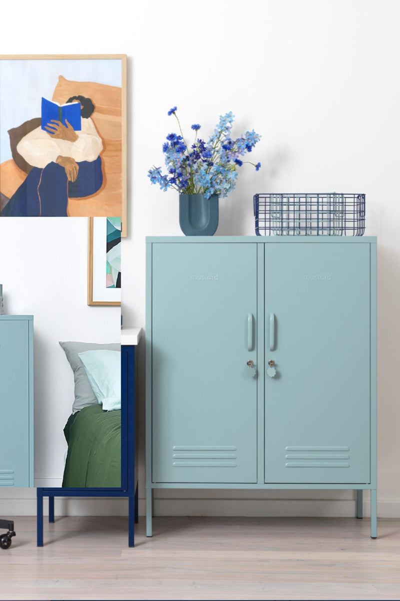 Mustard Made | The Midi Metal Locker in Ocean