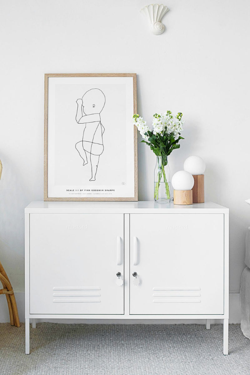 Mustard Made | The Lowdown Metal Locker in Chalk