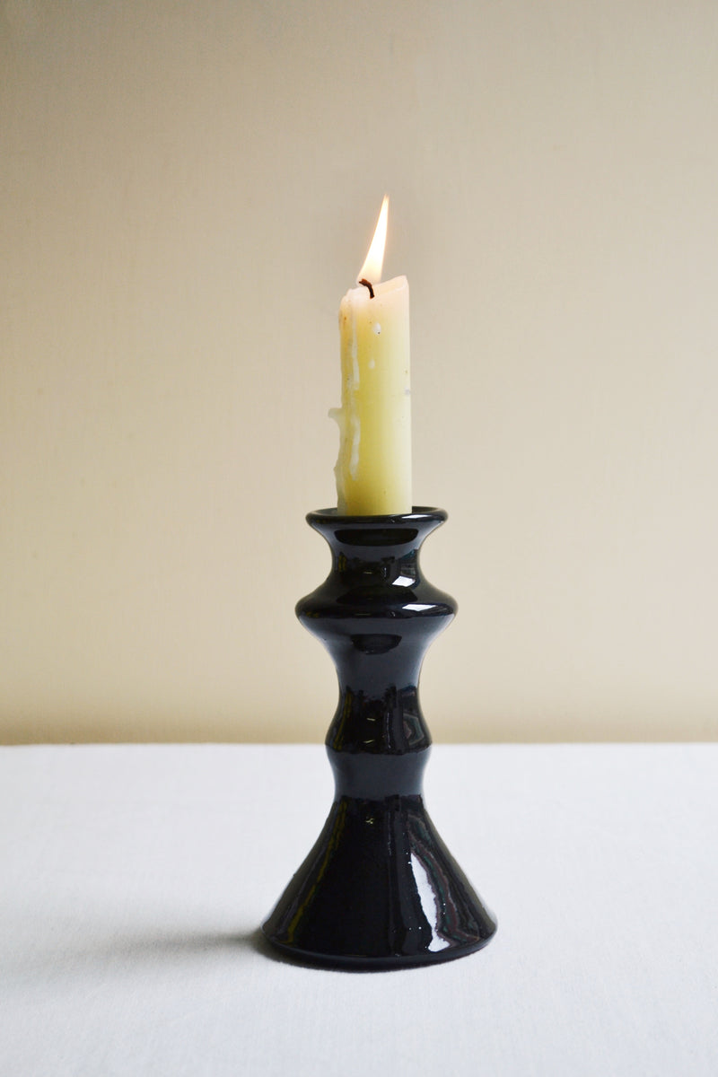 Dark Green Ceramic Candle Holder