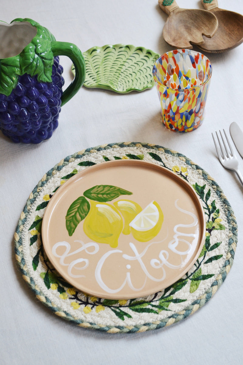 Mimosa Round Jute Placemat