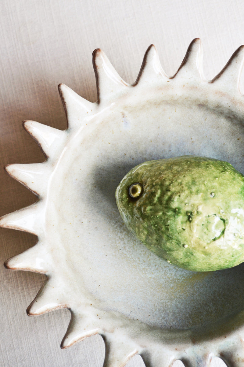 Spike Green Stoneware Bowl