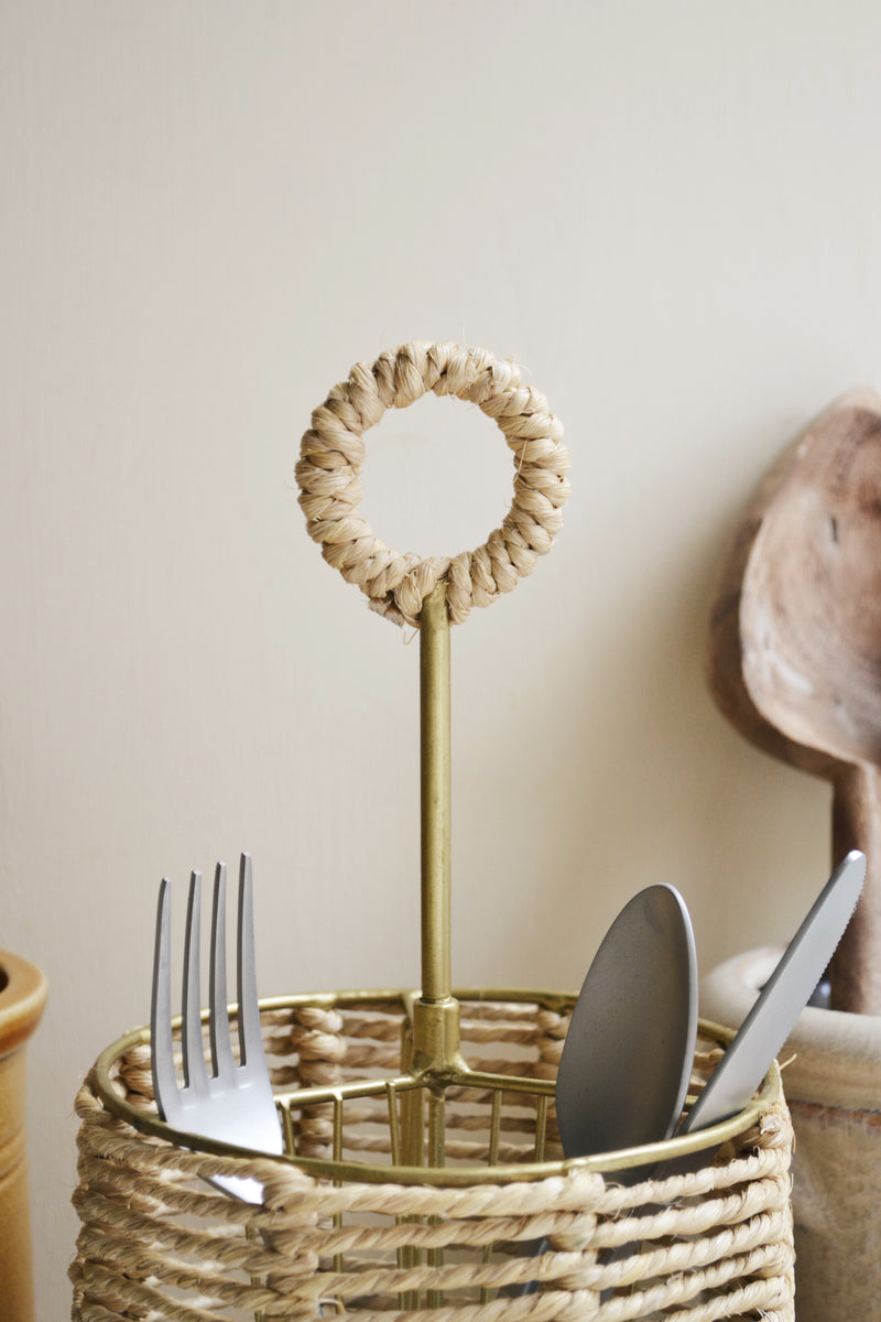 Cutlery Holder with Jute