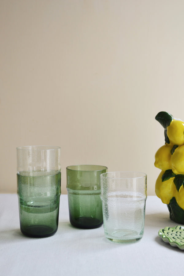 Set of Two Bubble Glasses - Aqua