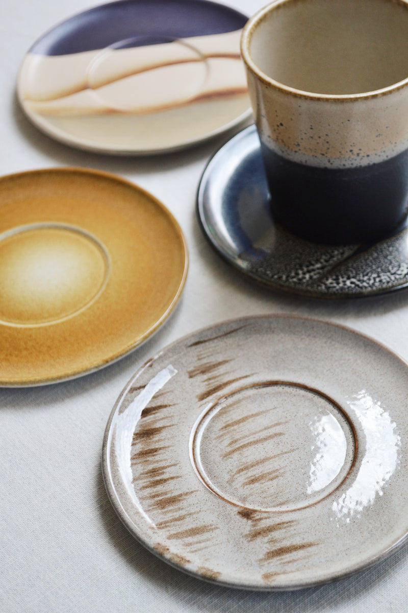 HKLIVING ® | Set of Four Ceramic Saucers