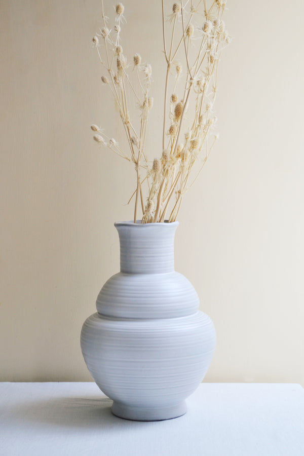 White Sculptural Vase
