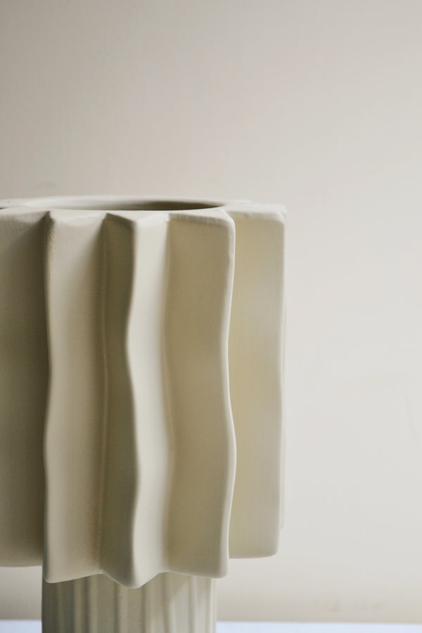 Large Sand Sculptural Vase