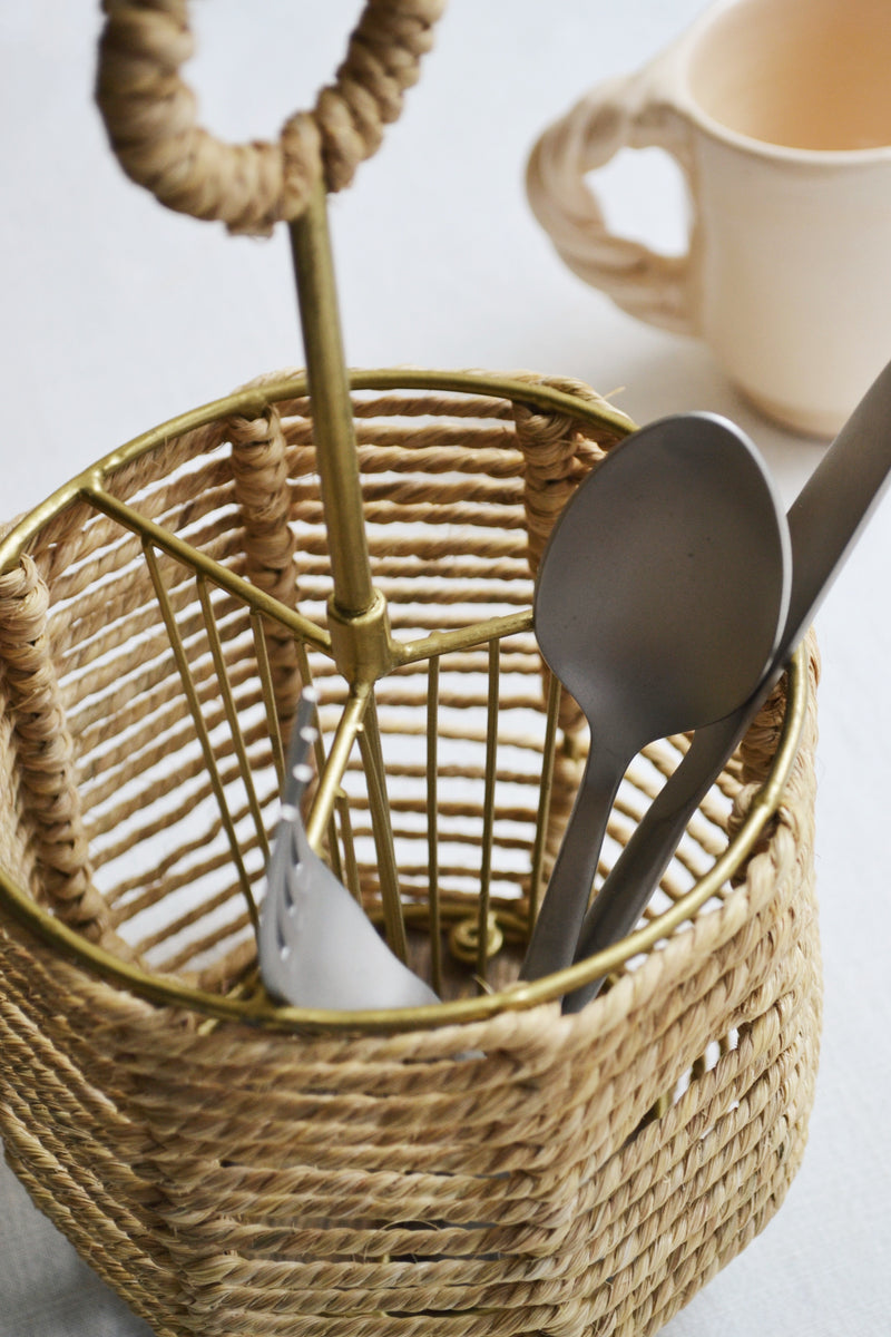 Cutlery Holder with Jute
