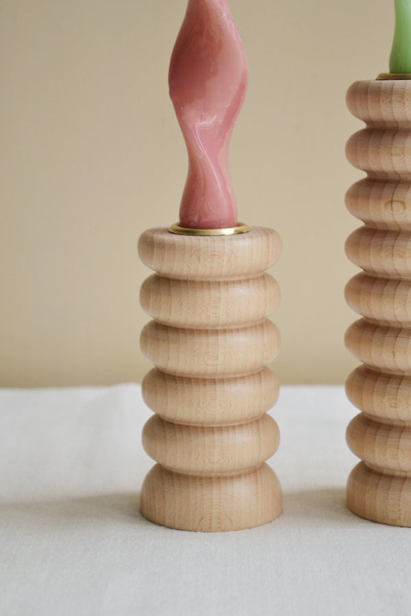 Totem Wooden Candle Holder - Three Styles Available