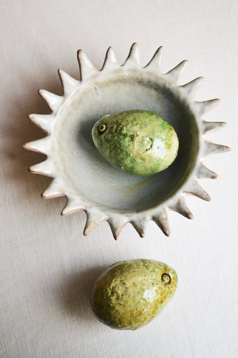 Spike Green Stoneware Bowl