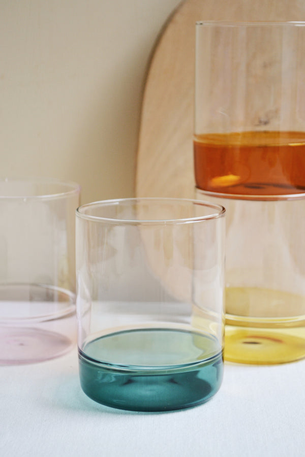 Set of Four Coloured Glasses