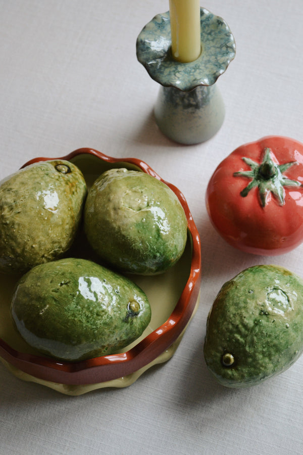 Ceramic Avocado Figure