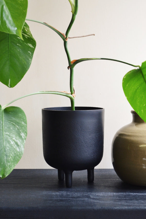 Black Aluminium Planter with Legs