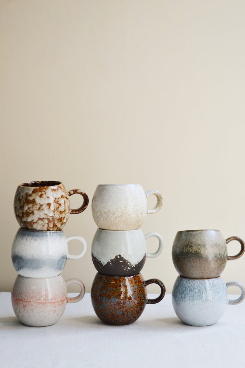 Round Glazed Mug - Eight Colours Available