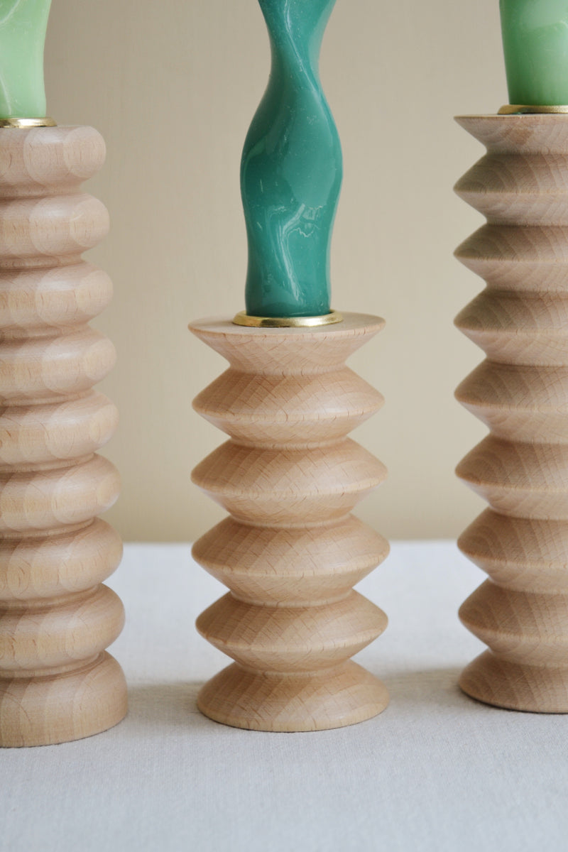 Totem Wooden Candle Holder - Three Styles Available