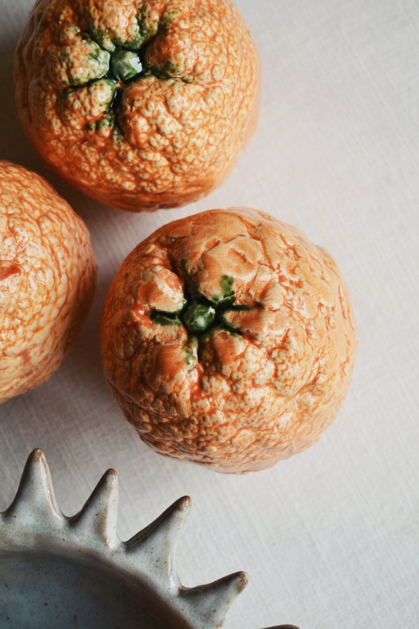 Ceramic Orange Figure