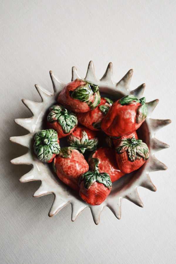 Ceramic Strawberry Figure