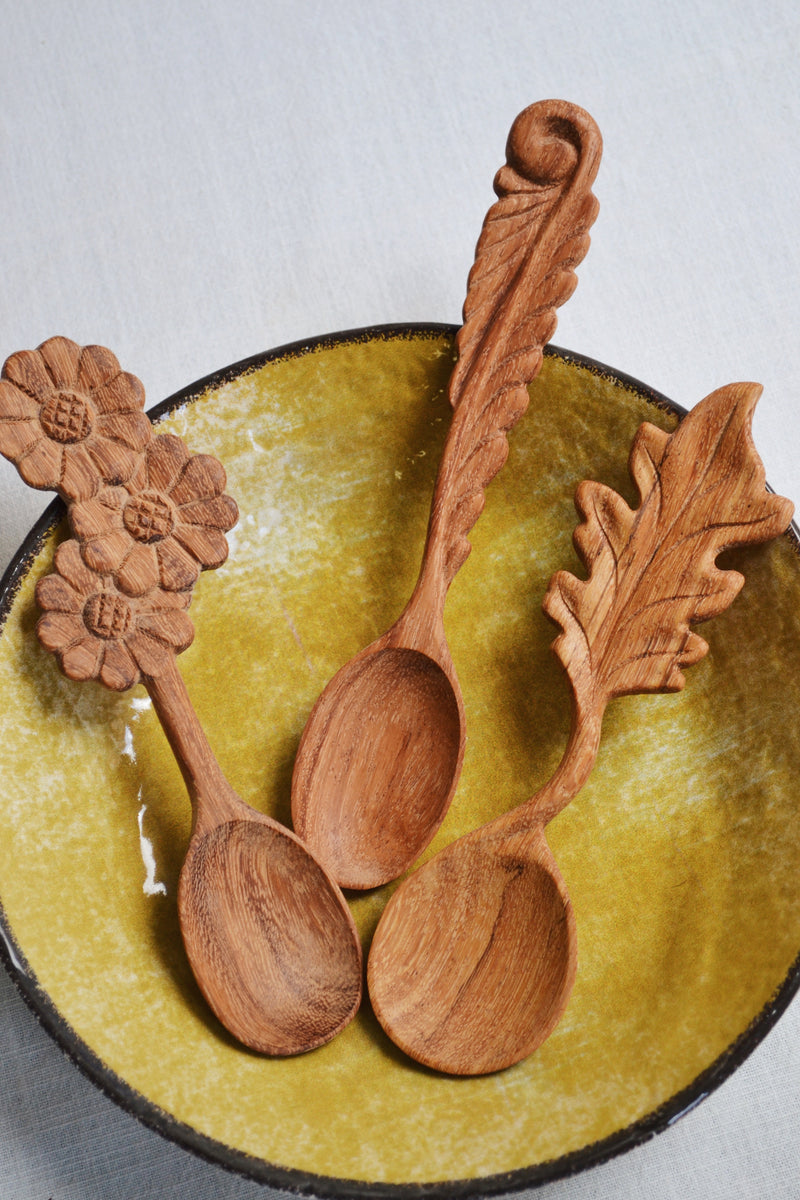 Hand Carved Wooden Spoon - Three Styles Available