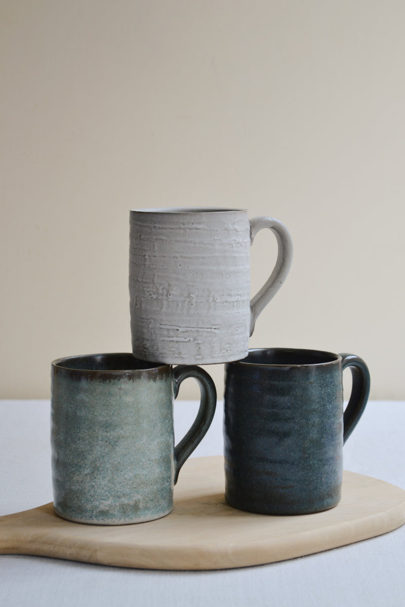 Rustic Stoneware Mug - Three Colours Available
