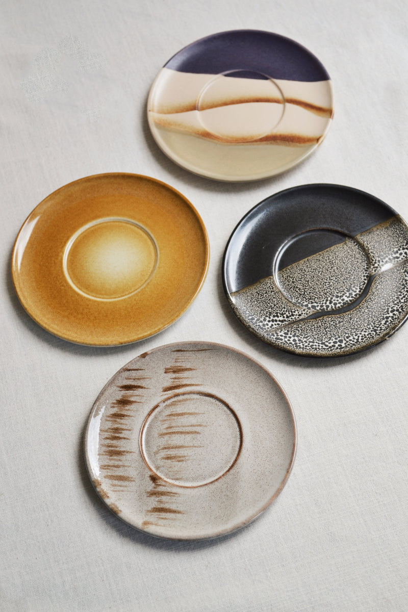 HKLIVING ® | Set of Four Ceramic Saucers