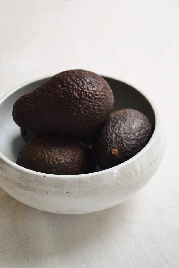 Rustic Ivory Stoneware Fruit Bowl