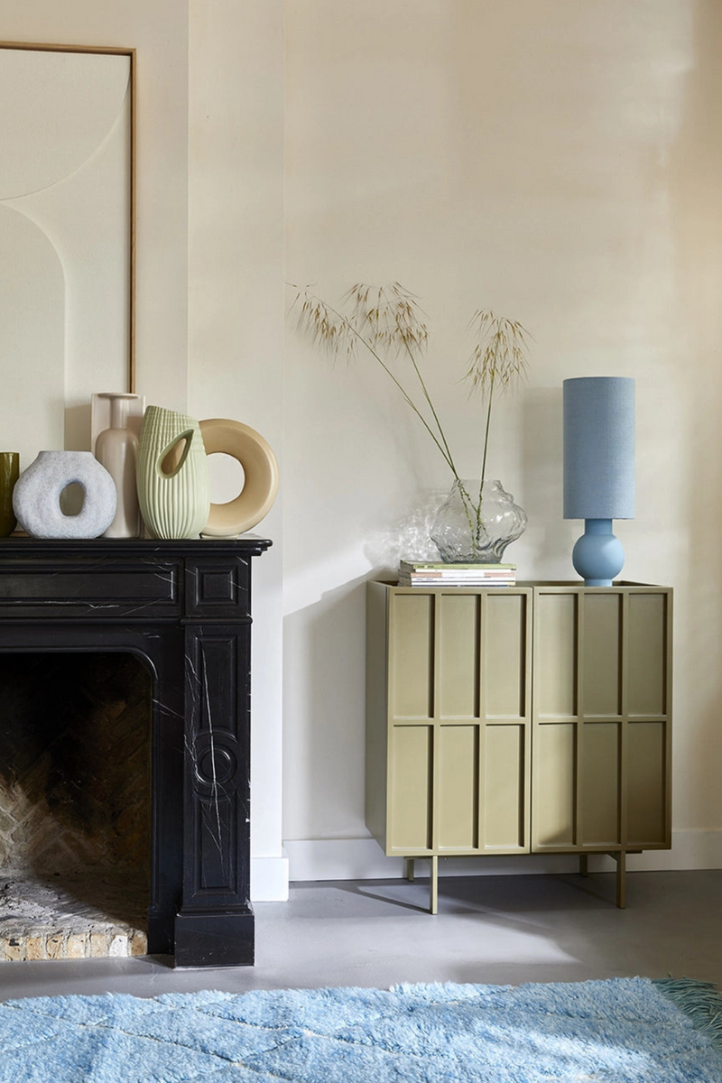 Blue ceramic lamp base deals