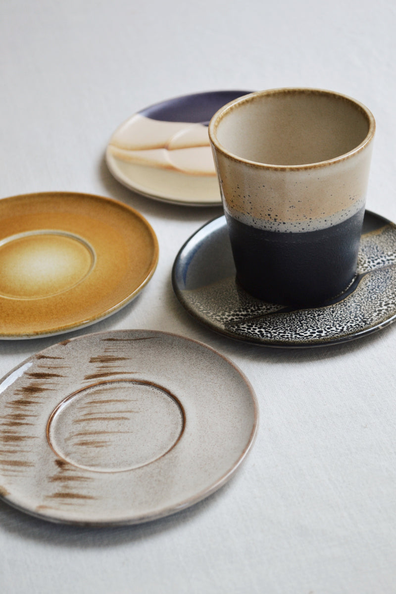 HKLIVING ® | Set of Four Ceramic Saucers