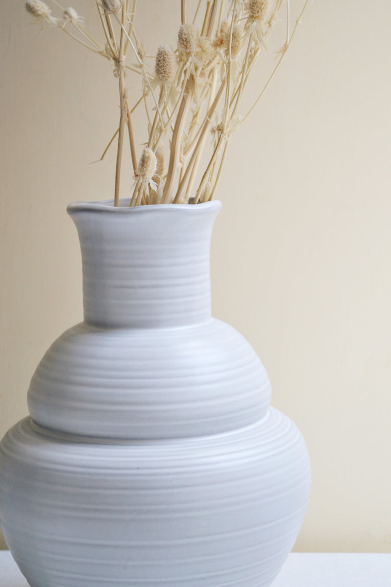 White Sculptural Vase