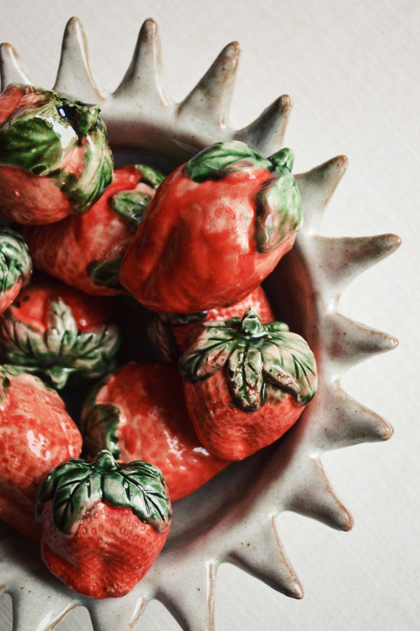Ceramic Strawberry Figure