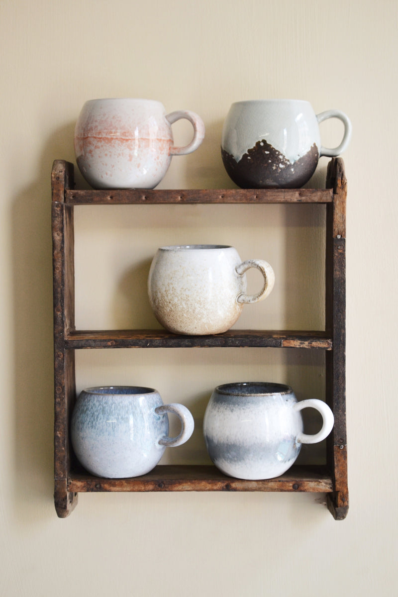 Re-Used Wooden Brick Mould Shelf